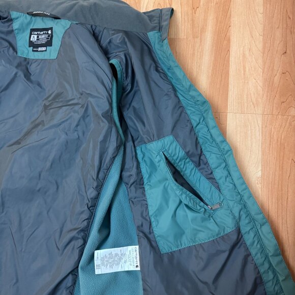 Carhartt Women's XL Rain Defender Relaxed Fit Lightweight Insulated Vest sage - Picture 5 of 13
